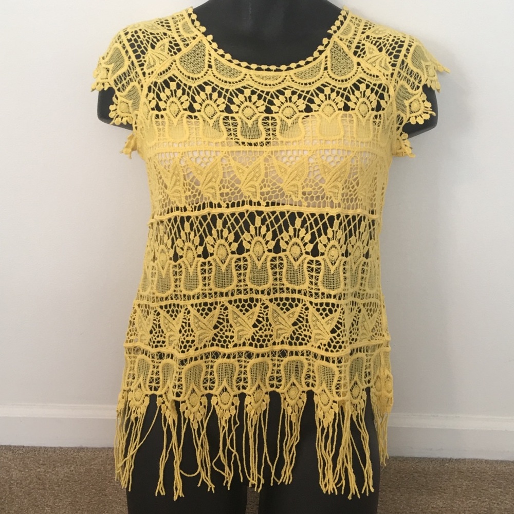 Cato top Sz xsmall NWOT butterflies ,, festival ,,,